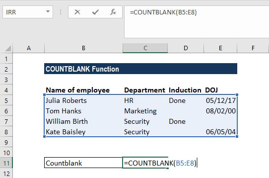 5 Sai Lầm Phổ Biến Khi Dùng Hàm COUNTBLANK Mà 80% Người Dùng Mắc Phải